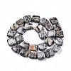 Natural Map Stone/Picasso Stone/Picasso Jasper Beads Strands X-G-N326-140H-2
