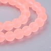 Transparent Glass Bead Strands GLAA-S031-8mm-28-3