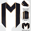 2Pcs Satin Graduation Sash Honor Stole Scarf for Men Women AJEW-MA0001-38C-3