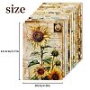 12Pcs Retro Sunflower Scrapbook Paper Pads PW-WGE6733-01-4