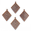 Natural Walnut Wood Pendants X-WOOD-N011-011-2