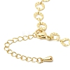 Brass Textured Ring with Heart Link Chain Bracelet Making MAK-K024-22G-2
