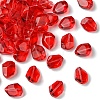 50Pcs Transparent Spray Paint Glass Beads GLAA-YW0004-50F-1