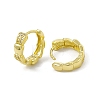 Rack Plating Brass Clear Cubic Zirconia Hoop Earrings for Women EJEW-M213-33G-2