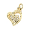 Brass with Crystal Rhinestone Charms RB-CBA6830-05G-01-1
