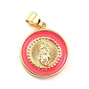 Brass Enamel Pendants KK-P209-02G-04-RS-2