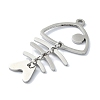 Non-Tarnish 304 Stainless Steel Pendants LS-STAS-C097-47P-2