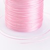 Pearl Pink Stretch Elastic Beading Wire String X-EW-S002-20-3