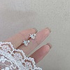 2 Pairs Alloy Stud Earrings for Women EJEW-FS0001-27B-1