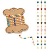  1M Handmade Colorful Enamel Heart Beaded Chains CHC-TA0001-12-8