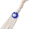 Handmade Lampwork Turkish Blue Evil Eye Pendant Decorations HJEW-JM02285-02-3