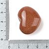 Synthetic Goldstone Love Heart Stone G-I367-03I-3