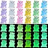 36Pcs 6 Colors Bear Luminous Resin Display Decorations DJEW-SZ0001-10-1