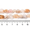 Natural Cherry Blossom Agate Beads Strands G-G146-A31-01-5