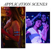 6 Sheets Luminous Paper Tattoo Stickers STIC-TAC0001-007A-10