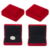 Flocking Jewelry Boxes for Badge CON-WH0112-067C-1