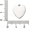 304 Stainless Steel Pendant Cabochon Settings STAS-Z204-04P-13-3