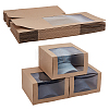 Paper Cap Hat Packing Boxes with Visible Window CON-WH0043-304B-1