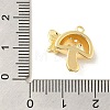 Brass Micro Pave Clear Cubic Zirconia Pendants KK-Z073-20G-3