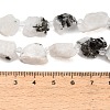 Raw Rough Natural Tourmalinated Quartz Beads Strands GG-CBA0B77-A13-01-4