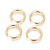 Ion Plating(IP) 304 Stainless Steel Hoop Earrings EJEW-P177-G-28A-2