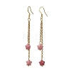 Star Natural & Synthetic Mixed Stones Earrings for Women EJEW-JE07130-6