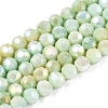 Anti-Tarnish Electroplate Glass Beads Strands EGLA-ZX010-6mm-12-1