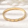 304 Stainless Steel Glass Hinged Bangles for Women BJEW-B168-18G-2