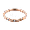 Crystal Rhinestone Simple Thin Finger Ring RJEW-N043-33RG-2