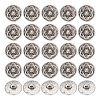 GOMAKERER 30Pcs Zinc Alloy Shank Buttons BUTT-GO0001-01-1