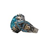Oval Alloy with Glass Finger Rings FS-WG0E890-04-5