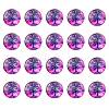 Half Round/Dome Tree Pattern Glass Flatback Cabochons for DIY Projects GGLA-YW0001-14H-1