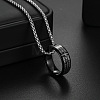 Easter 201 Stainless Steel Egraved Bible Ring Pendant Necklaces FS-WG704A1-02-1