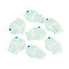 Transparent Glass and Enamel Beads Strands GLAA-T034-01D-2