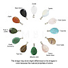 Fashewelry 24pcs 12 Styles Natural & Synthetic Gemstone Pendants G-FW0001-33-5