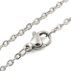 201 Stainless Steel Pendant Necklaces NJEW-H030-07P-3