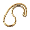 201 Stainless Steel Box Chain Necklaces for Men STAS-V011-01B-G-1-4