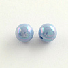 AB Color Plated Acrylic Round Beads SACR-Q109-10mm-M-2
