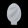 10Pcs Easter Egg Pendant DIY Silicone Molds SIMO-C011-03-6