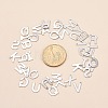 201 Stainless Steel Letter Charms STAS-S036-M-5