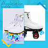 Gorgecraft Roller Skate Toe Stops AJEW-GF0004-34C-5