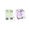 UV Plating Iridescent Transparent Acrylic Beads X-OACR-H112-09A-2