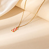 Halloween 304 Stainless Steel Enamel Pendant Necklaces for Women FS-WGABD3E-02-1