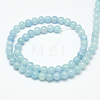 Natural Yellow Jade Beads Strands G-G598-4mm-YXS-20-3