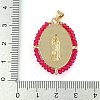 Brass Micro Pave Cubic Zirconia Pendants KK-U032-01G-D01-3