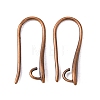 Brass Earring Hooks for Earring Designs KK-M142-02-RS-2