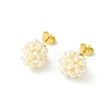 Natural Cultured Freshwater Pearl Stud Earrings EJEW-JE07283-5