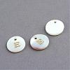 Freshwater Shell Pendants SSHEL-S249-E-2
