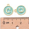 Golden Plated Alloy Enamel Charms ENAM-S118-05C-3