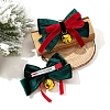 Christmas Cloth Alligator Hair Clips PW-WG004B5-01-1